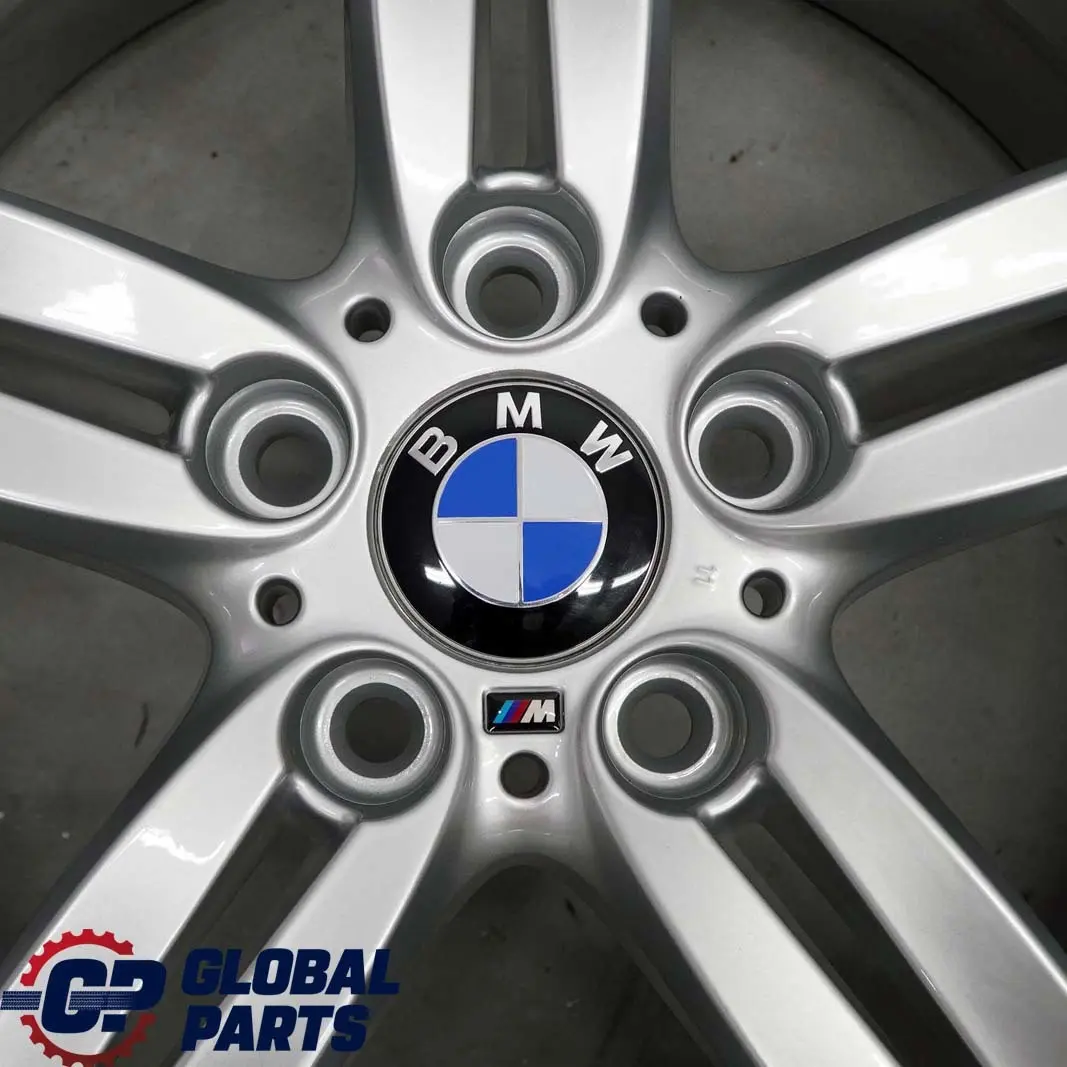 BMW E81 E87 LCI Silver Rear Alloy Wheel Rim 18" 8J ET:49 M Double Spoke 208 - SKU 8036940 - Part number 8036940