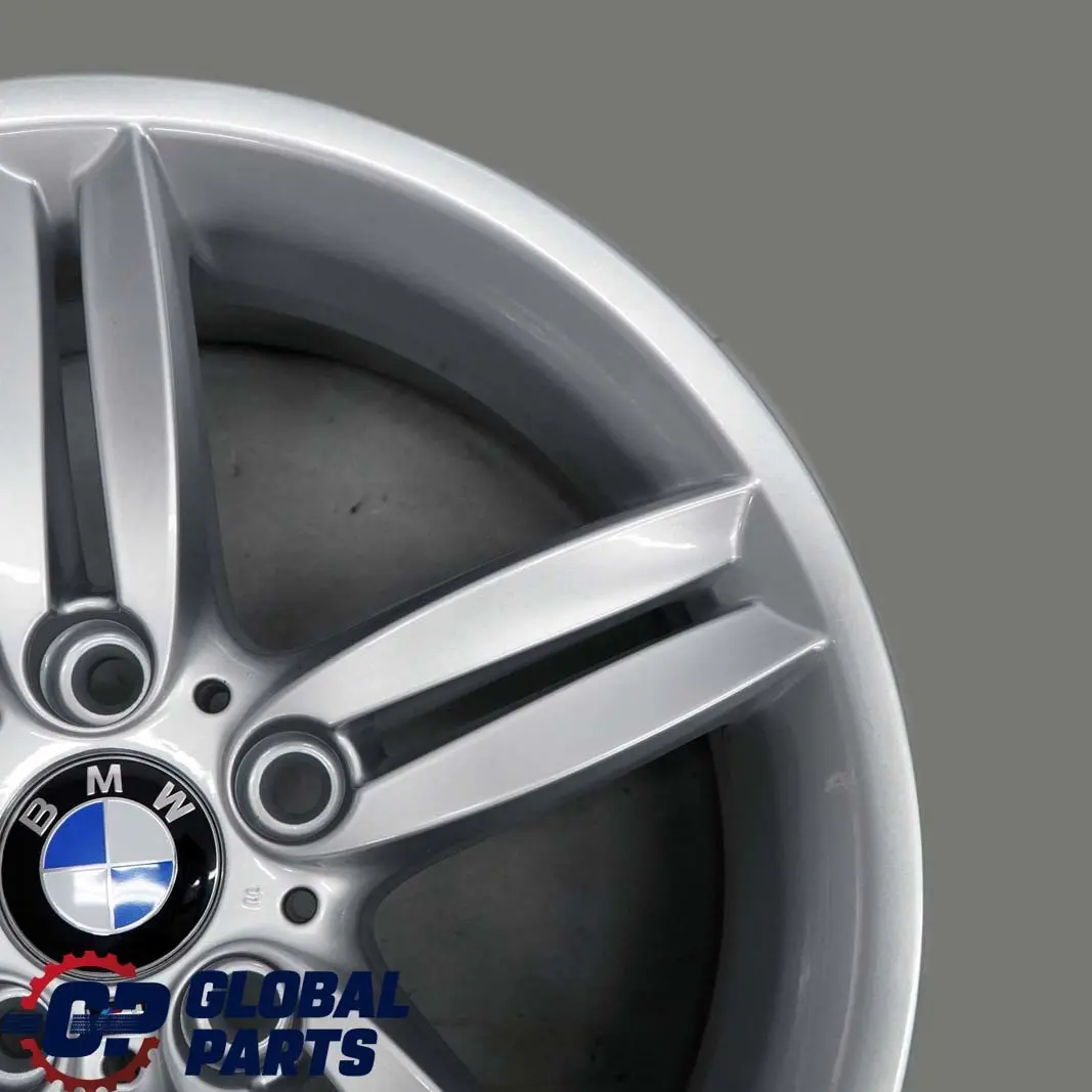 BMW E81 E87 LCI Silver Rear Alloy Wheel Rim 18" 8J ET:49 M Double Spoke 208 - SKU 8036940 - Part number 8036940