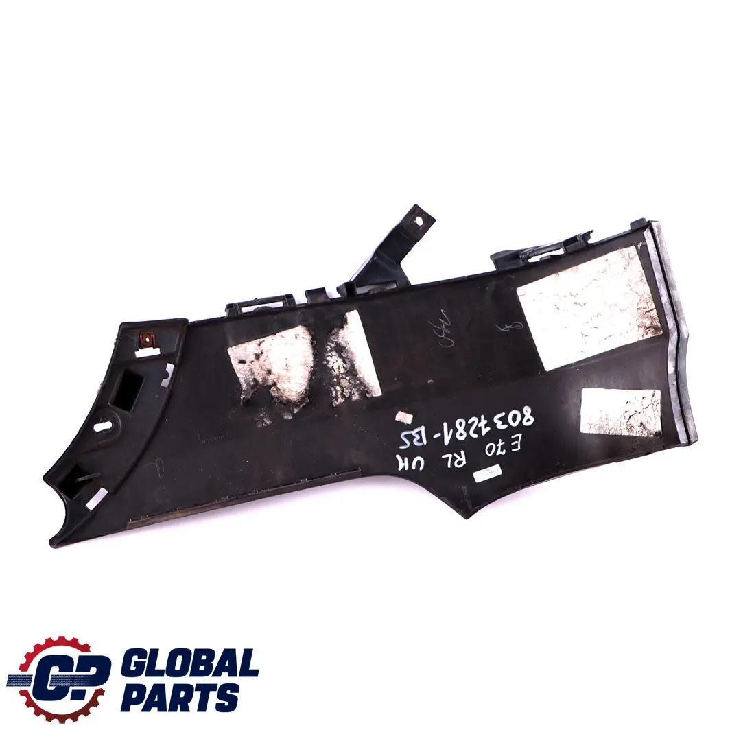 Bumper Left N/S Lateral Trim Panel Black Sapphire 475 to BMW X5 E70 M Sport Rear with Part number 8037281 BMW X5 E70 M Sport Rear Bumper Left N/S Lateral Trim Panel Black Sapphire 475 - SKU 8037281-BS - Part number 8037281