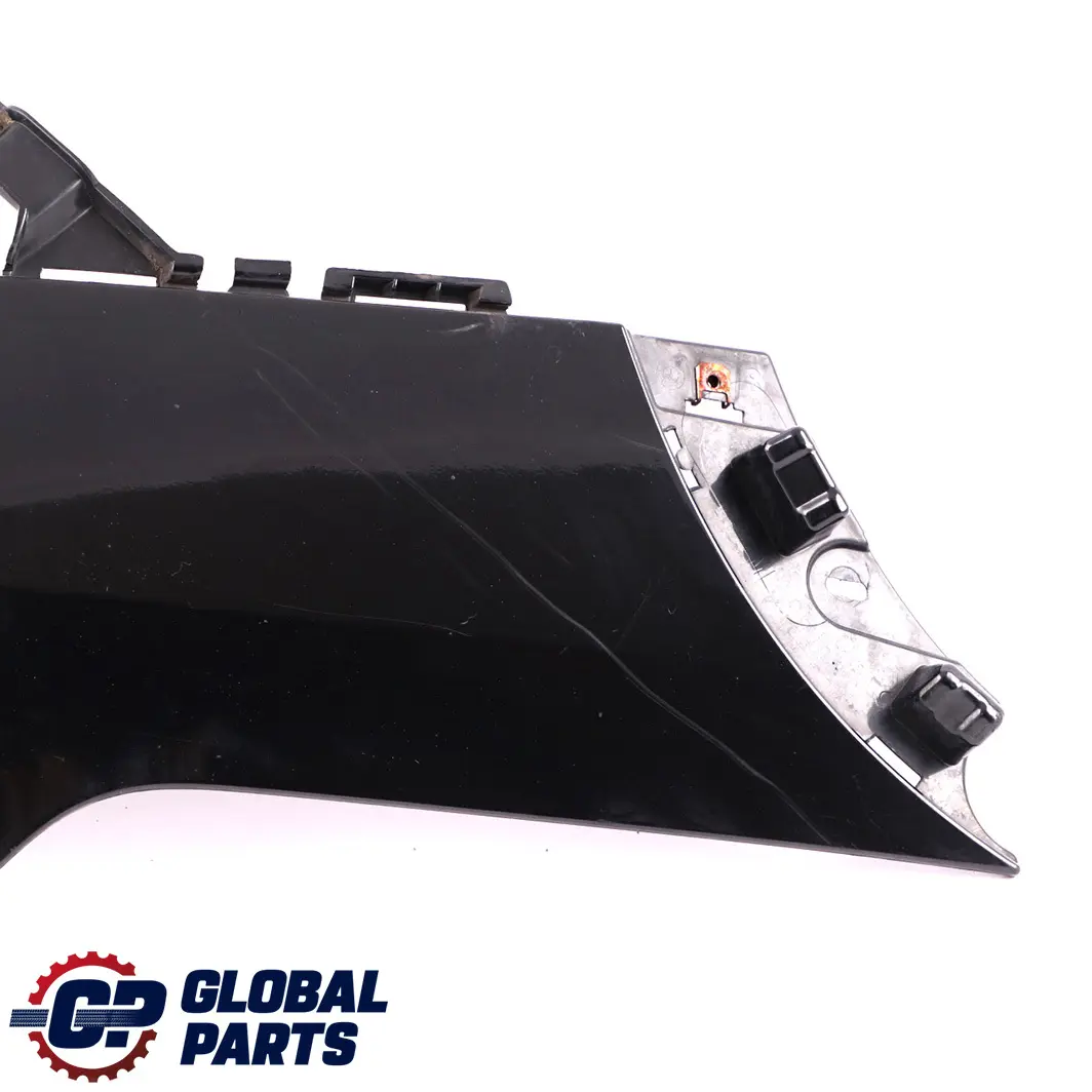 Bumper Left N/S Lateral Trim Panel Black Sapphire 475 to BMW X5 E70 M Sport Rear with Part number 8037281 BMW X5 E70 M Sport Rear Bumper Left N/S Lateral Trim Panel Black Sapphire 475 - SKU 8037281-BS - Part number 8037281