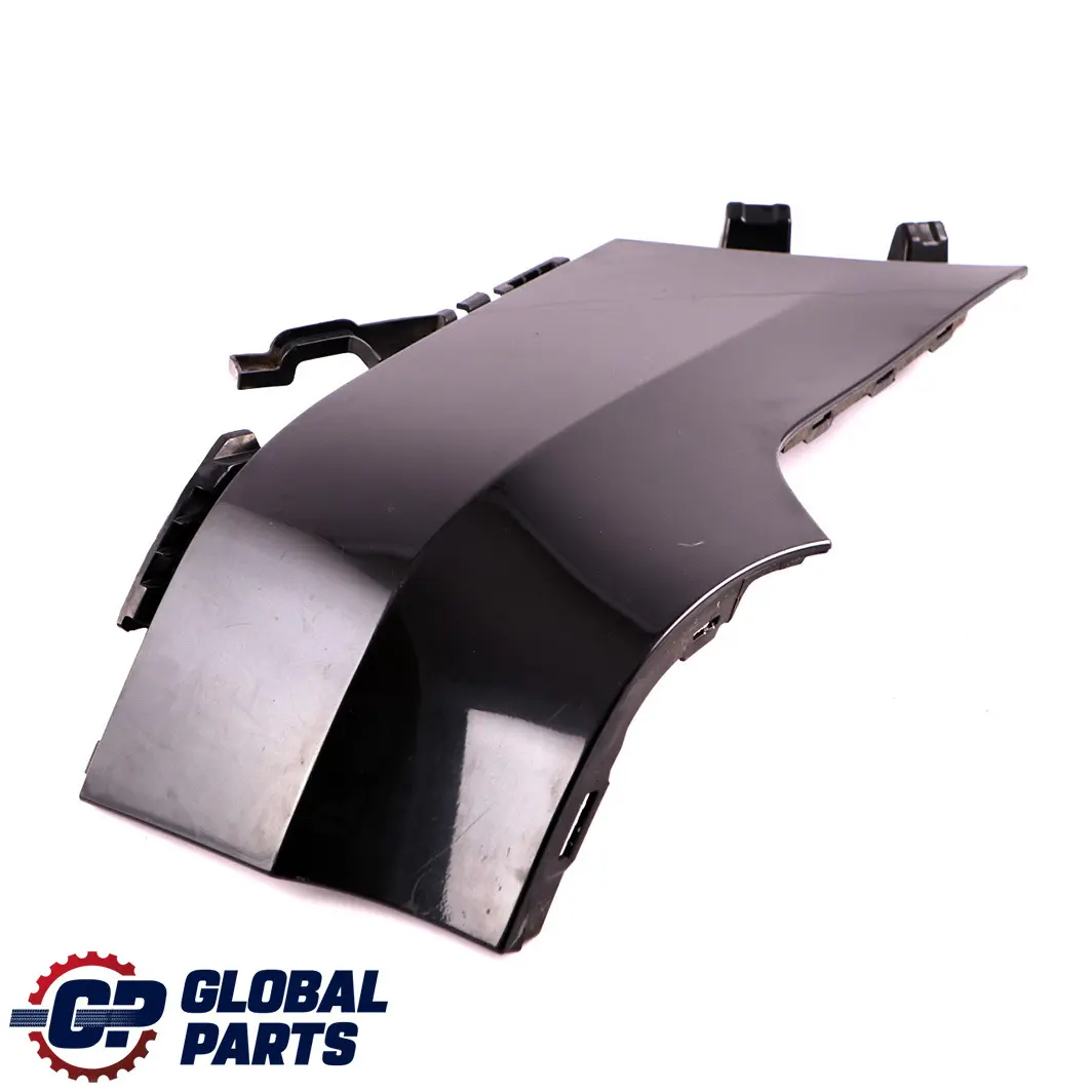 Bumper Left N/S Lateral Trim Panel Black Sapphire 475 to BMW X5 E70 M Sport Rear with Part number 8037281 BMW X5 E70 M Sport Rear Bumper Left N/S Lateral Trim Panel Black Sapphire 475 - SKU 8037281-BS - Part number 8037281