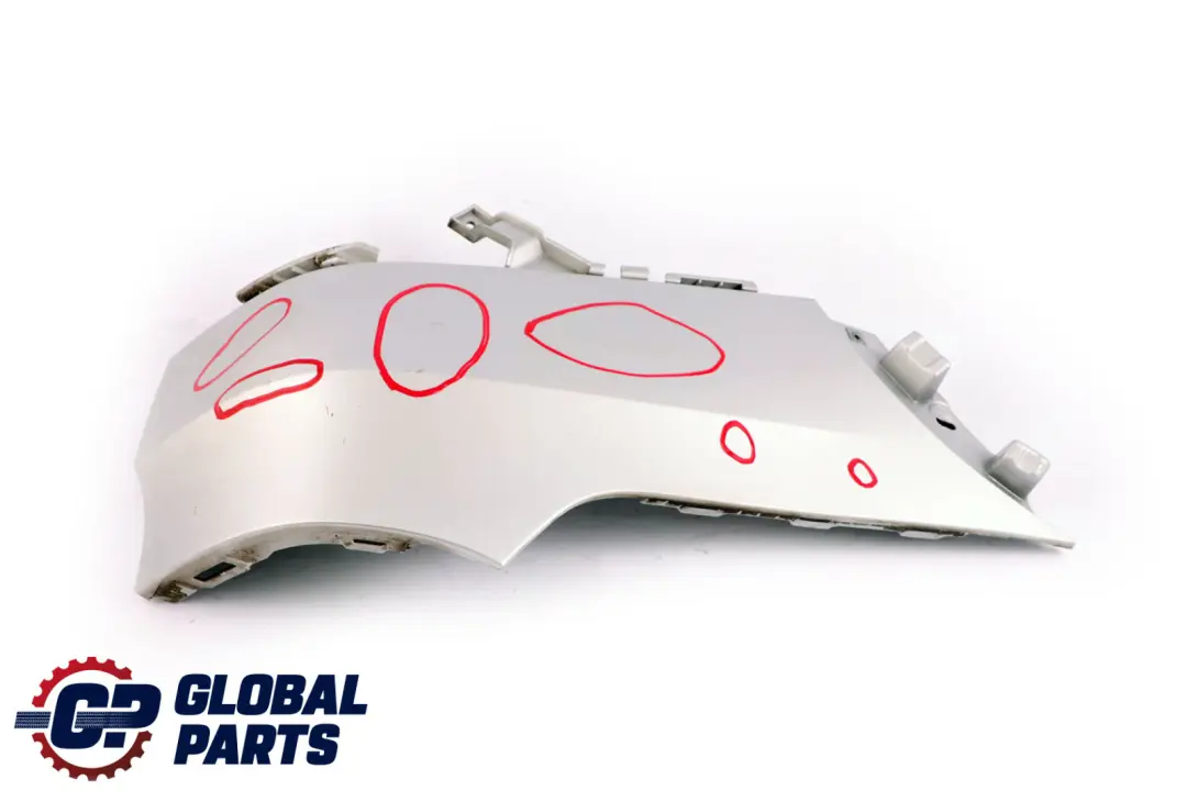 Bumper Left Lateral Trim Panel Titan Silver - 354 pour BMW X5 E70 M Sport Rear à propos du numéro de pièce 8037281 BMW X5 E70 M Sport Rear Bumper Left Lateral Trim Panel Titan Silver - 354 - SKU 8037281 - Numéro de pièce 8037281