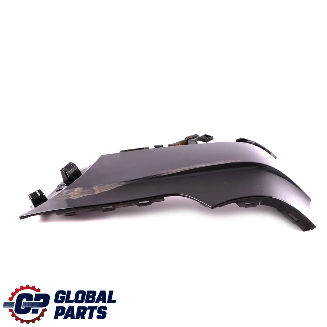 Bumper Right O/S Lateral Trim Panel Black Sapphire 475 to BMW X5 E70 M Sport Rear with Part number 8037282 BMW X5 E70 M Sport Rear Bumper Right O/S Lateral Trim Panel Black Sapphire 475 - SKU 8037282-BS - Part number 8037282