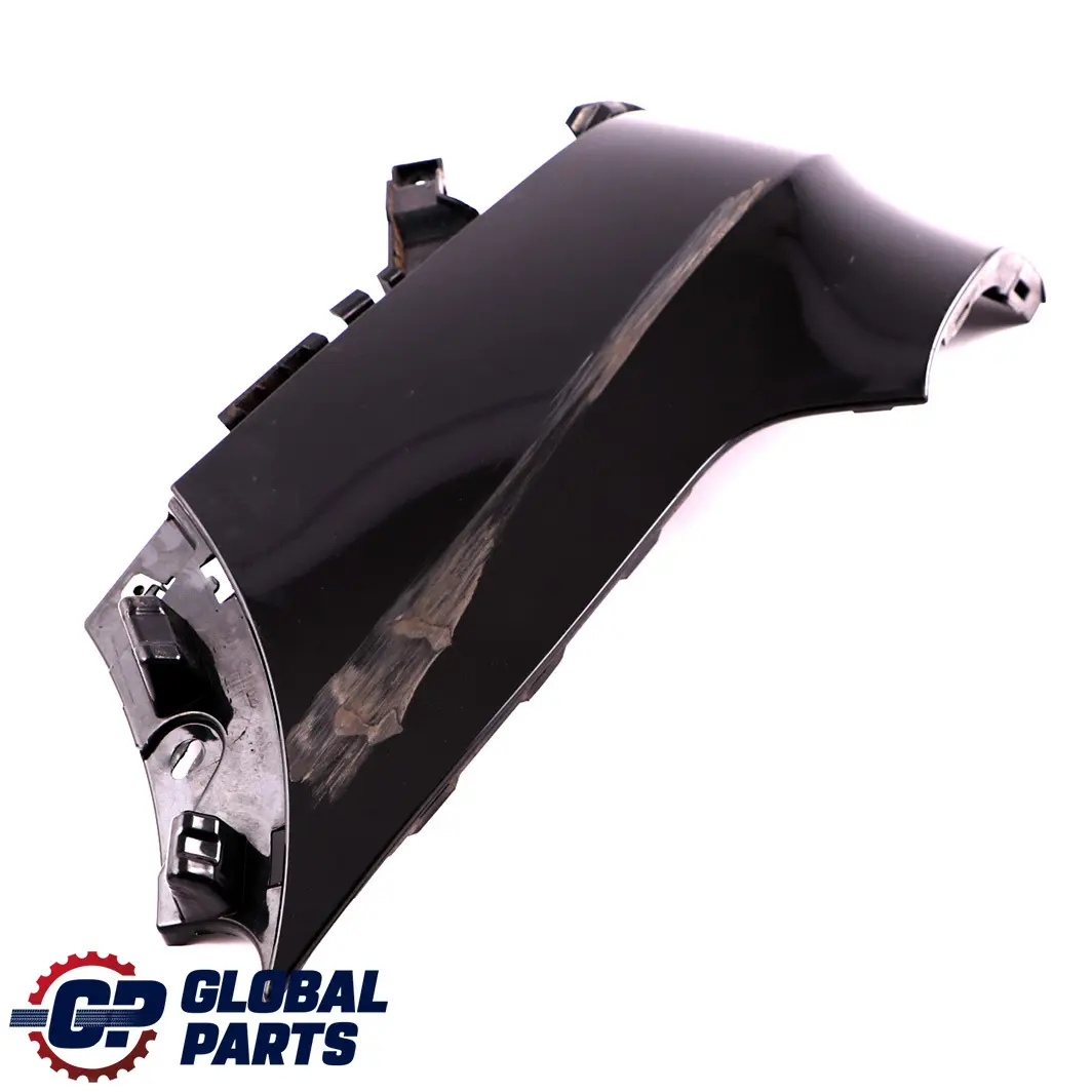 Bumper Right O/S Lateral Trim Panel Black Sapphire 475 to BMW X5 E70 M Sport Rear with Part number 8037282 BMW X5 E70 M Sport Rear Bumper Right O/S Lateral Trim Panel Black Sapphire 475 - SKU 8037282-BS - Part number 8037282