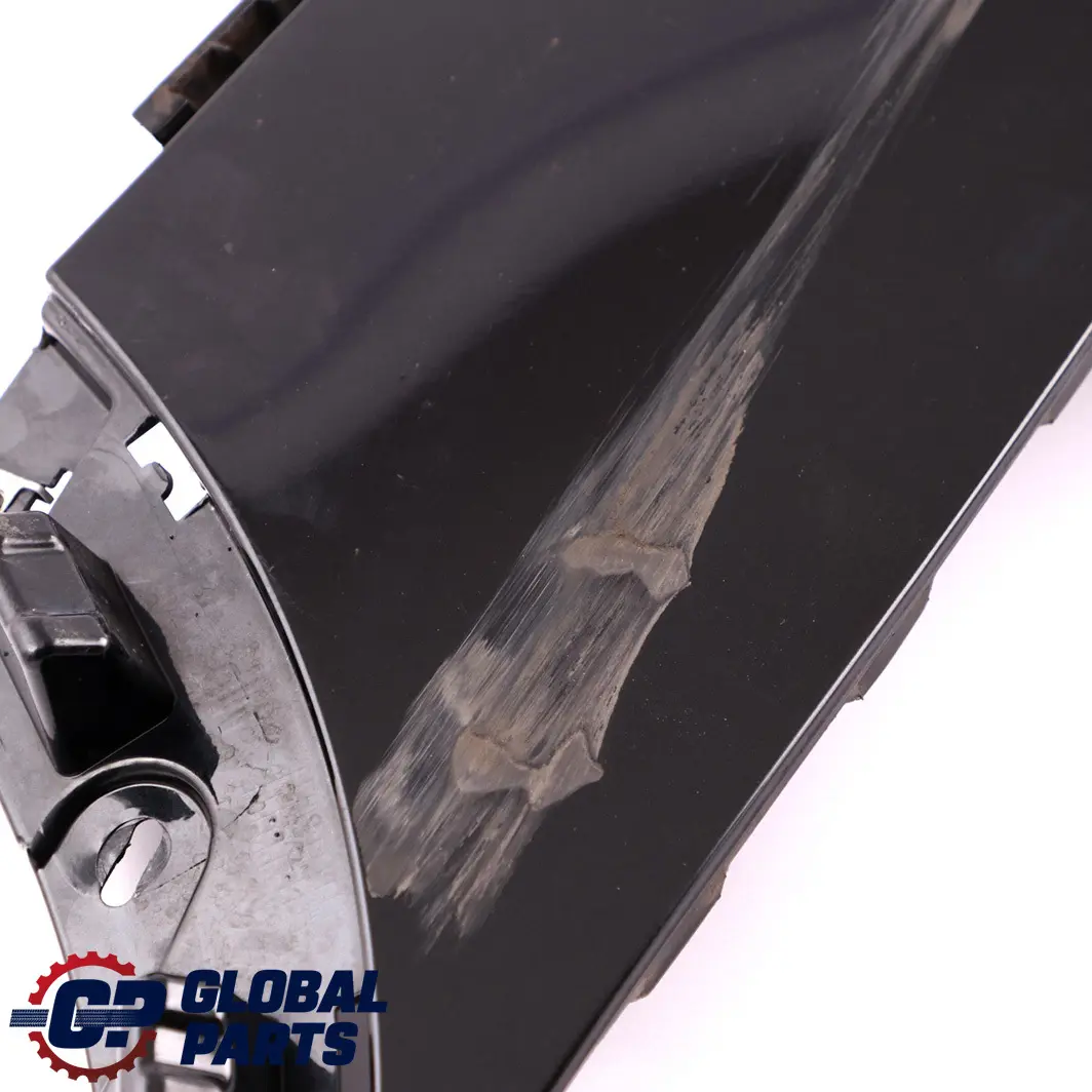 Bumper Right O/S Lateral Trim Panel Black Sapphire 475 to BMW X5 E70 M Sport Rear with Part number 8037282 BMW X5 E70 M Sport Rear Bumper Right O/S Lateral Trim Panel Black Sapphire 475 - SKU 8037282-BS - Part number 8037282