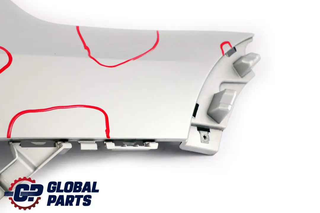 BMW X5 E70 M Sport Panneau latéral droit pare-chocs arrière Titan Argent - 354 - SKU 8037282 - Numéro de pièce 8037282