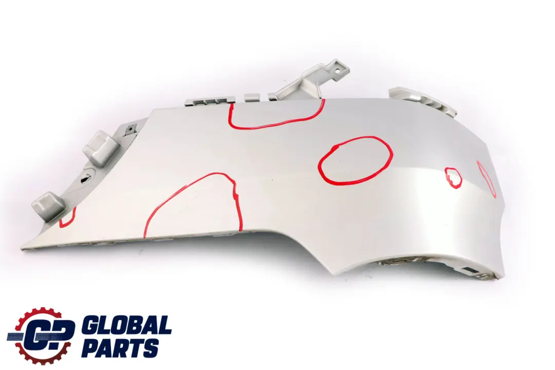 Paraurti posteriore destro Pannello laterale Titan Argento per BMW X5 E70 M Sport con numero di parte 8037282 BMW X5 E70 M Sport Paraurti posteriore destro Pannello laterale Titan Argento - SKU 8037282 - Numero di parte 8037282