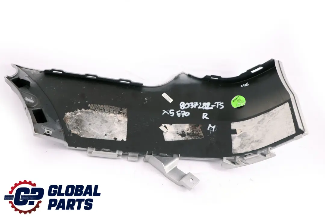 Bumper Right O/S Lateral Trim Panel Titan Silver - 354 BMW X5 E70 M Sport Rear - SKU 8037282 - Part number 8037282