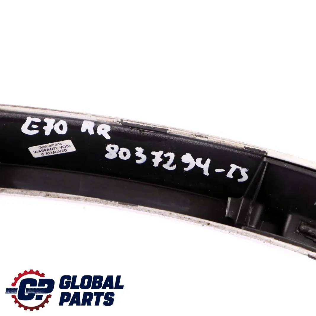 BMW X5 E70 M Pakiet Osłona Listwa Nadkola Tylna Lewa Srebrna - SKU 8037294-TS - Numer Części 8037294