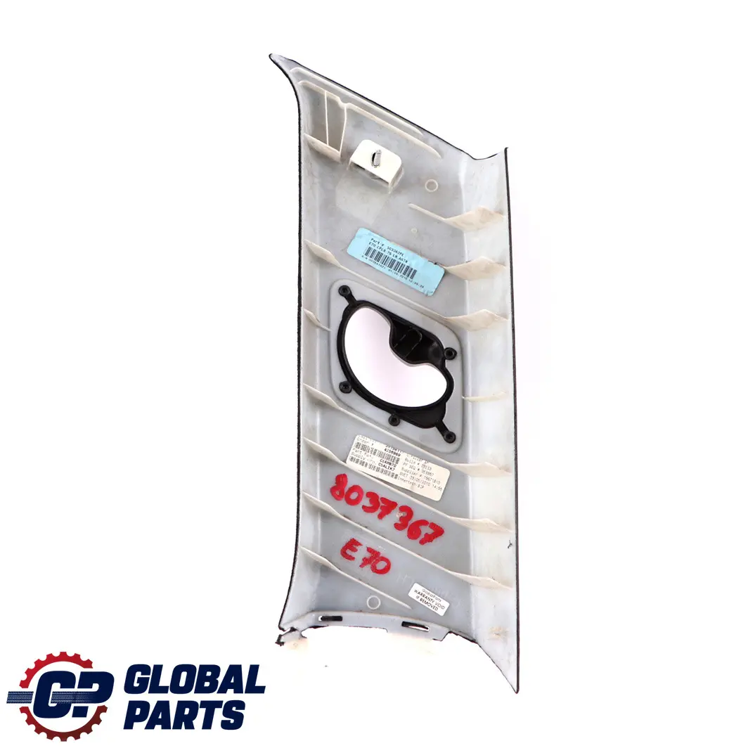 BMW E70 Columna C Izquierda Tapa Panel Negro - SKU 8037367 - Número de pieza 8037367