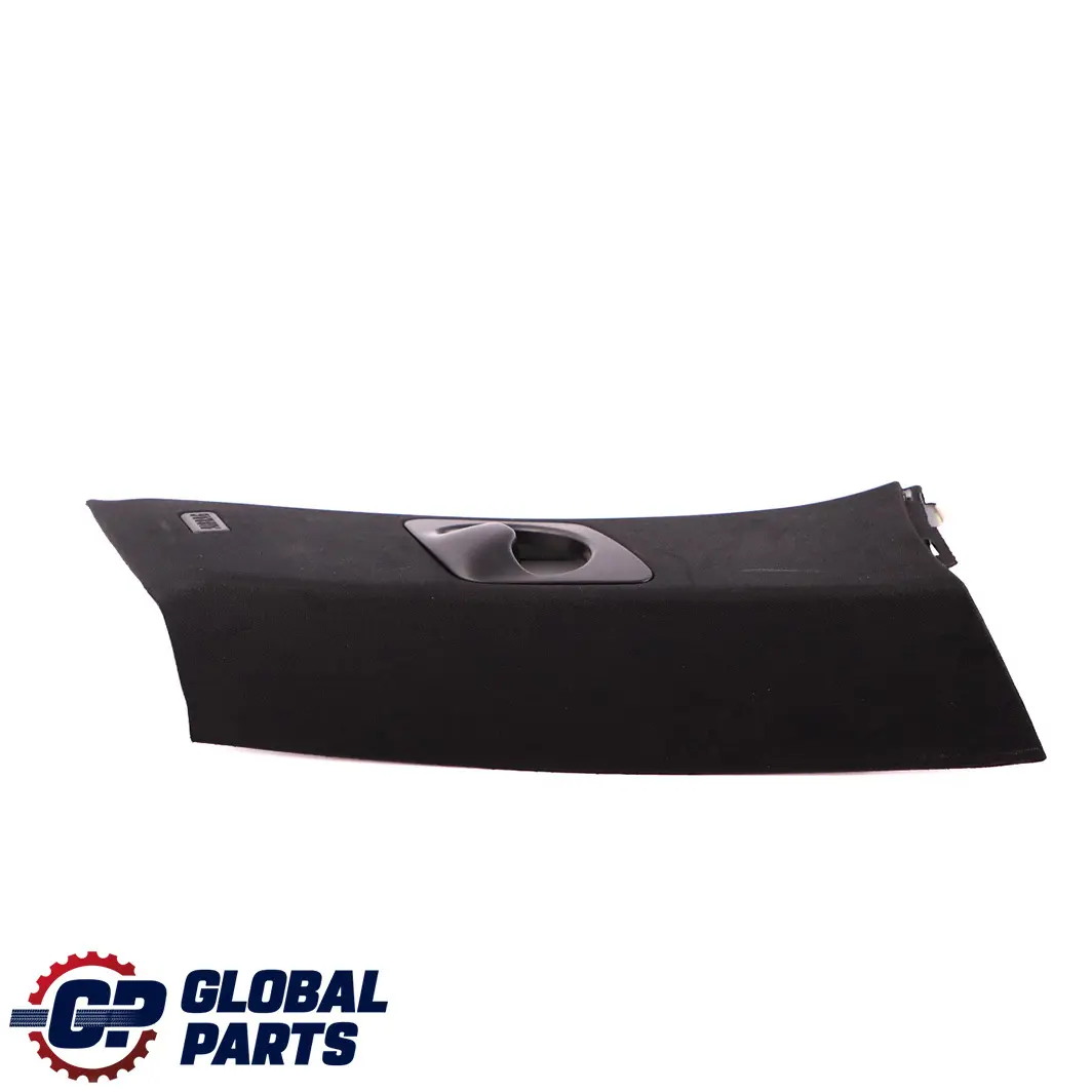 Columna C Izquierda Tapa Panel Negro para BMW E70 con número de pieza 8037367 BMW E70 Columna C Izquierda Tapa Panel Negro - SKU 8037367 - Número de pieza 8037367