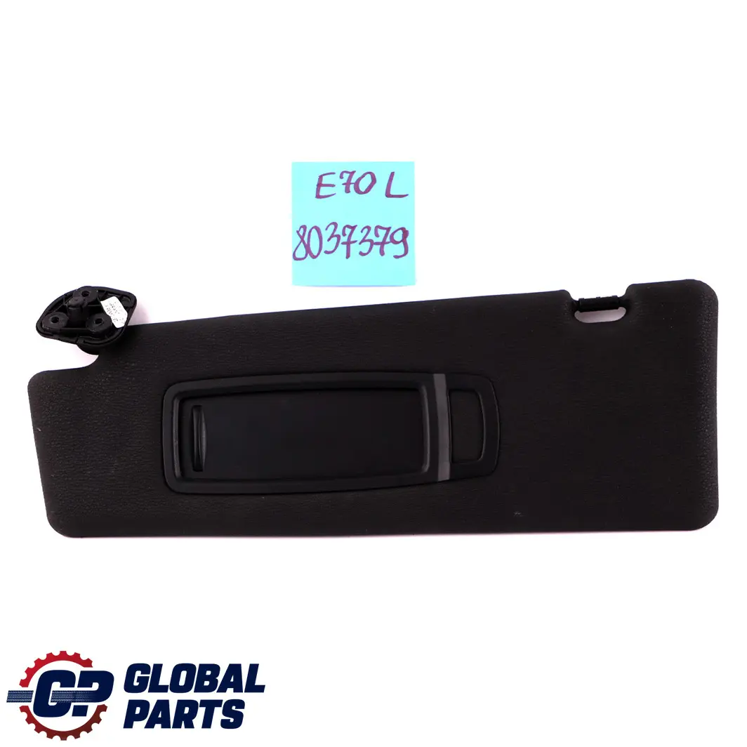 BMW X5 Series E70 Sun Visor Mirror Make-Up Left N/S Black Schwarz - SKU 8037379 - Part number 8037379