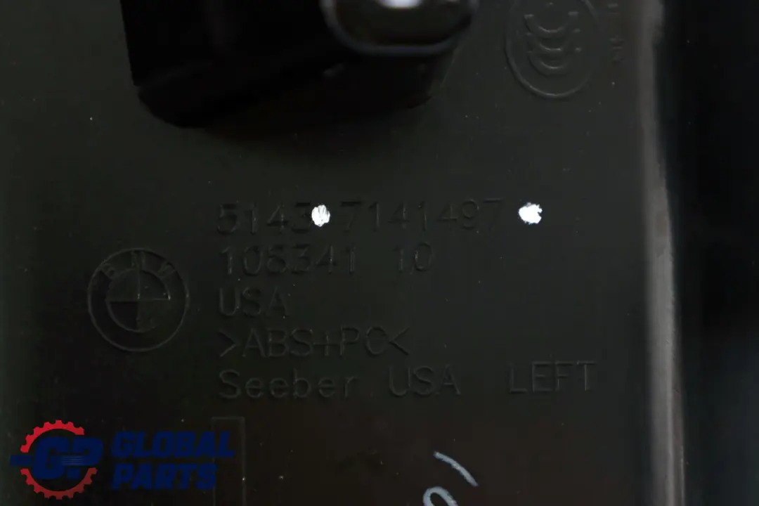 BMW X5 E70 Abdeckung Säule D Innenverkleidung Schwarz Hinten Links 7141497 - SKU 8037389 - Teilenummer 8037389