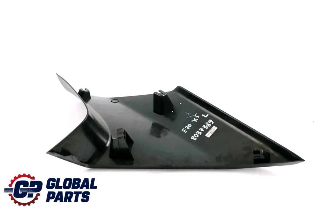 BMW X5 E70 Cover Column D Inner Trim Schwarz Black Rear Left N/S 7141497 - SKU 8037389 - Part number 8037389