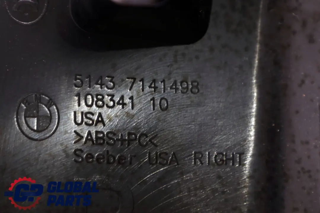 Column D Trim Schwarz Black Right O/S 7141498 to BMW X5 Series E70 Cover with Part number 8037390 BMW X5 Series E70 Cover Column D Trim Schwarz Black Right O/S 7141498 - SKU 8037390 - Part number 8037390