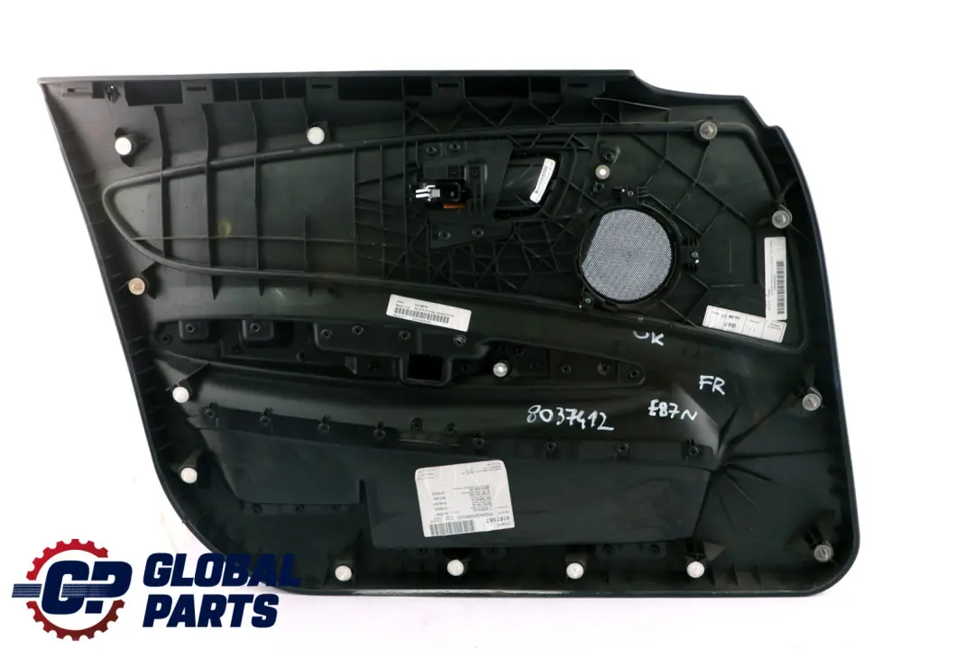 BMW E87 LCI M Sport Pannello Porta Tessuto Davanti Destro Nero Flashpoint - SKU 8037412 - Numero di parte 8037412