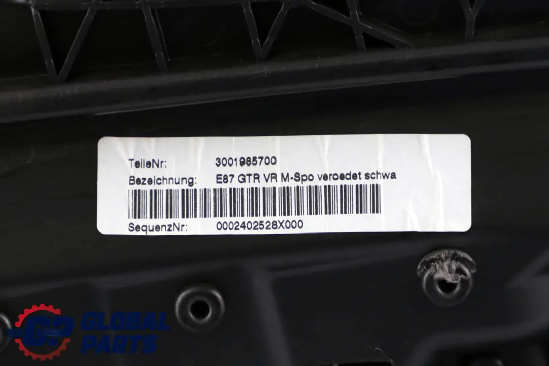 Front Right O/S Door Card Lining Flashpoint Black to BMW 1 Series E87 LCI M Sport with Part number 8037412 BMW 1 Series E87 LCI M Sport Front Right O/S Door Card Lining Flashpoint Black - SKU 8037412 - Part number 8037412