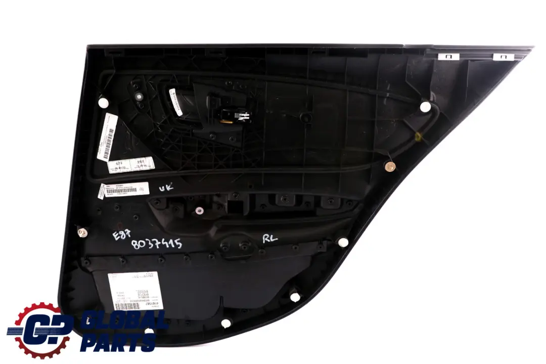 BMW 1 Series E87 LCI M Sport Door Card Lining Cloth Rear Left N/S Flashpoint - SKU 8037415 - Part number 8037415