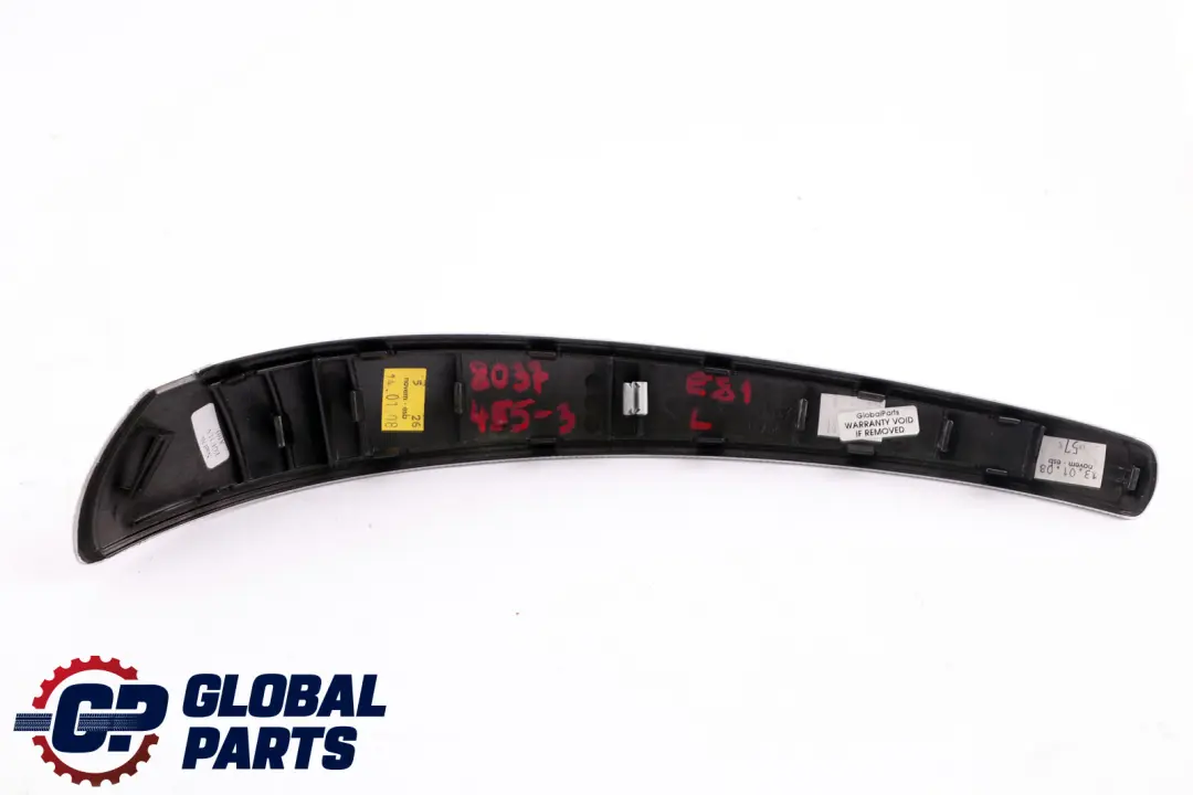 Left Door Aluminium Handle Trim Strip Glacier Silver N/S to BMW 1 Series 3 E81 E82 with Part number 8037455 BMW 1 Series 3 E81 E82 Left Door Aluminium Handle Trim Strip Glacier Silver N/S - SKU 8037455-3 - Part number 8037455