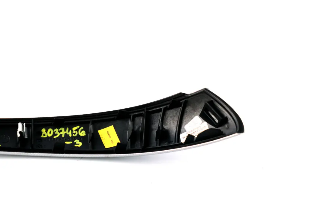 Right Door Aluminium Handle Trim Glacier Silver O/S to BMW 1 Series 3 E81 E82 E88 with Part number 8037456 BMW 1 Series 3 E81 E82 E88 Right Door Aluminium Handle Trim Glacier Silver O/S - SKU 8037456-3 - Part number 8037456