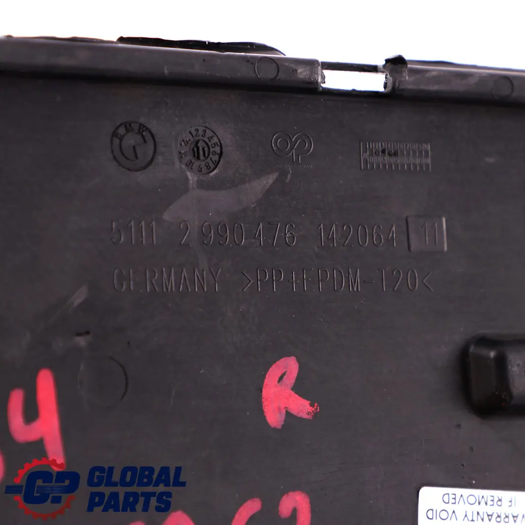 Pacchetto Grata Laterale Anteriore Destro Paraurti Davanti per BMW X1 E84 M con numero di parte 2990476 BMW X1 E84 M Pacchetto Grata Laterale Anteriore Destro Paraurti Davanti - SKU 8038062 - Numero di parte 2990476