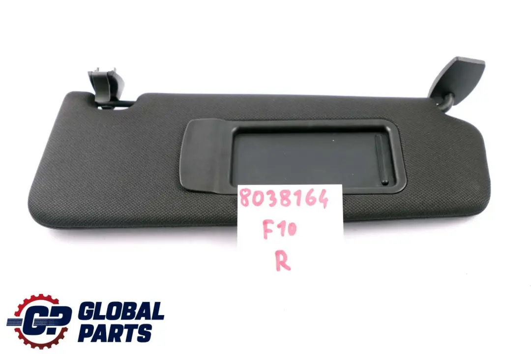 Sun Visor Mirror Schwarz Black Right O/S to BMW F10 F11 LCI with Part number 8038164 BMW F10 F11 LCI Sun Visor Mirror Schwarz Black Right O/S - SKU 8038164 - Part number 8038164