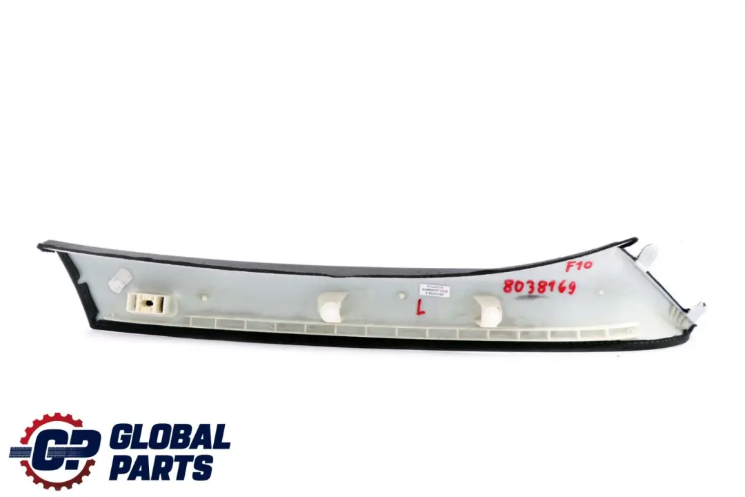BMW 5 Series F10 F11 Cover A-column Pillar Trim Panel Left N/S Black 9116347 - SKU 8038169 - Part number 8038169