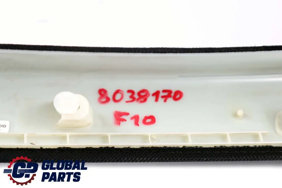 BMW 5 Series F10 F11 Cover A-column Pillar Trim Panel Right O/S Black 9116348 - SKU 8038170 - Part number 8038170