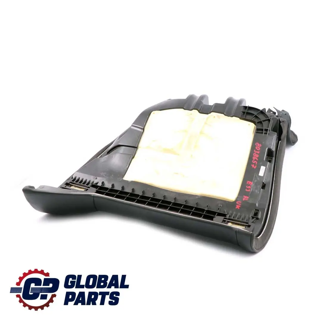 Leather Rear Left Seat N/S Cover Couch to BMW 3 E93 M3 Convertible Black with Part number 8038657 BMW 3 E93 M3 Convertible Black Leather Rear Left Seat N/S Cover Couch - SKU 8038657 - Part number 8038657