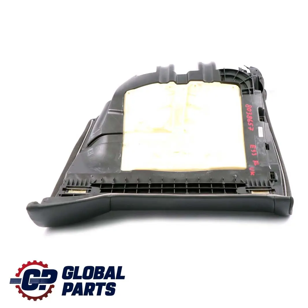 BMW 3 E93 M3 Convertible Black Leather Rear Left Seat N/S Cover Couch - SKU 8038657 - Part number 8038657