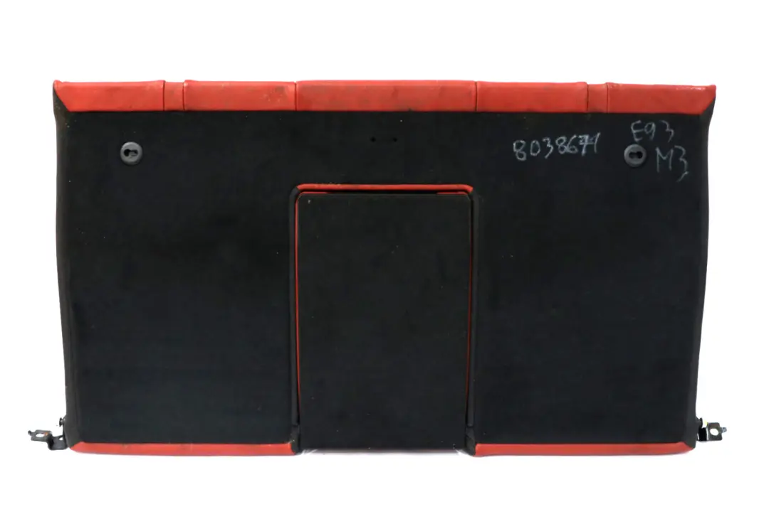 Fuchsrot Leather Rear Seat Backrest Cover to BMW 3 Series E93 M3 Cabrio Red with Part number 8038671 BMW 3 Series E93 M3 Cabrio Red Fuchsrot Leather Rear Seat Backrest Cover - SKU 8038671 - Part number 8038671