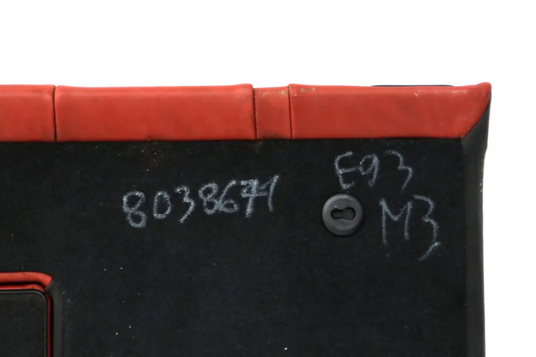 BMW 3 Series E93 M3 Cabrio Red Fuchsrot Leather Rear Seat Backrest Cover - SKU 8038671 - Part number 8038671