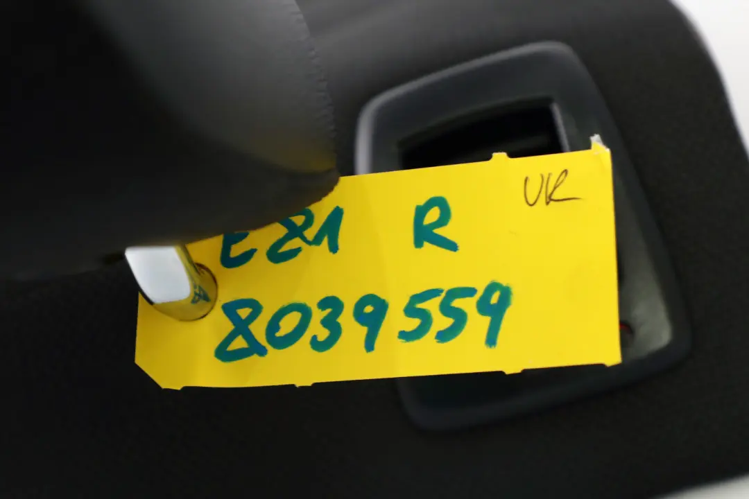  Hintere Rückenlehne BMW E81 E87 LCI Sitzlehne Rechts Stoff Flashpoint Schwarz - SKU 8039559 - Teilenummer 8039559