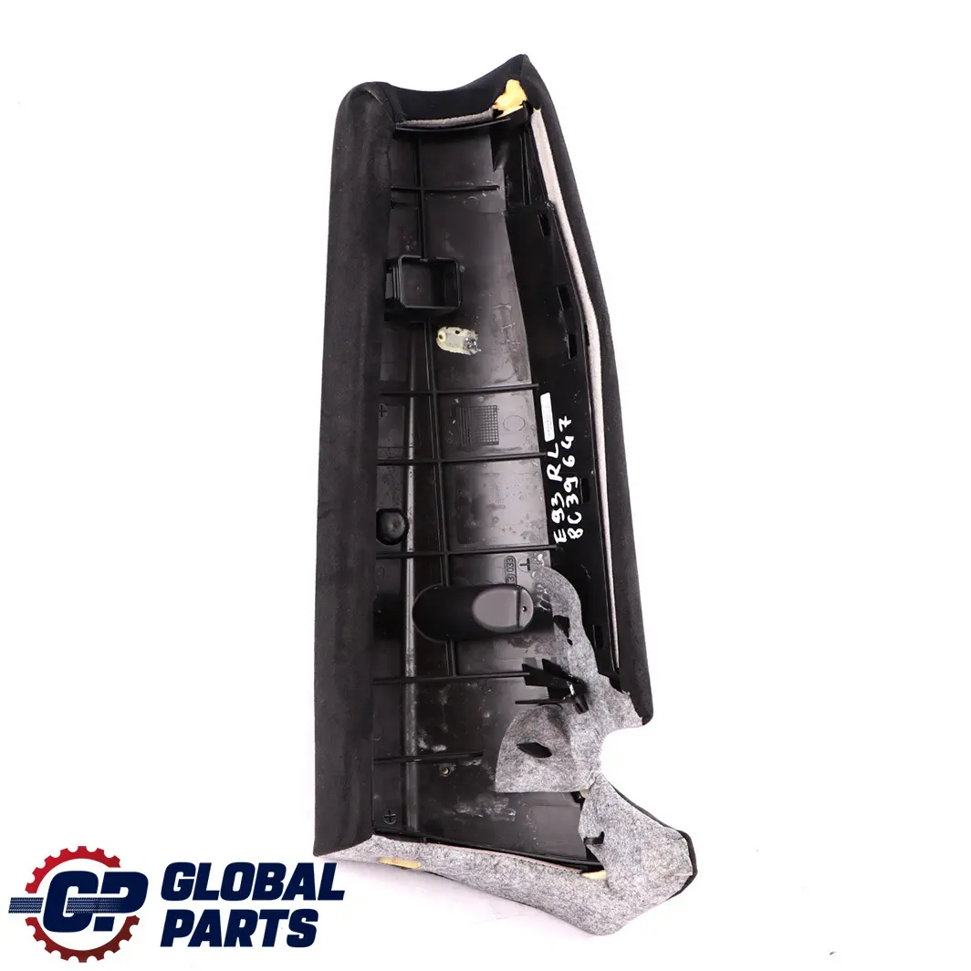 Side Finisher Rear Seat Left N/S Cloth Alcantara to BMW 3 Series E93 Cabrio with Part number 8039647 BMW 3 Series E93 Cabrio Side Finisher Rear Seat Left N/S Cloth Alcantara - SKU 8039647 - Part number 8039647