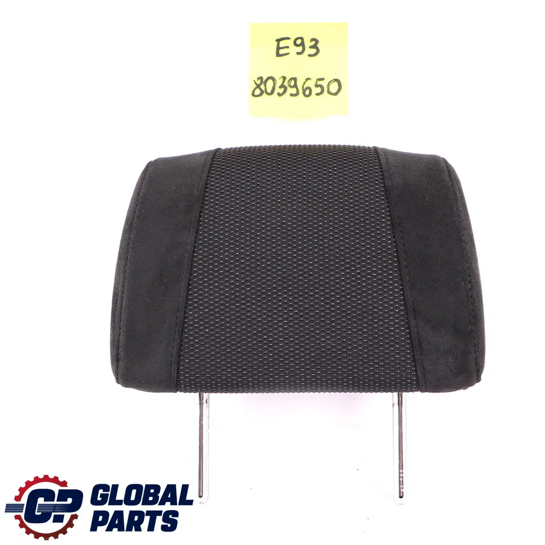 BMW 3 Series E93 Convertible Rear Seat Headrest Head Rest Cloth Alcantara - SKU 8039650 - Part number 8039650