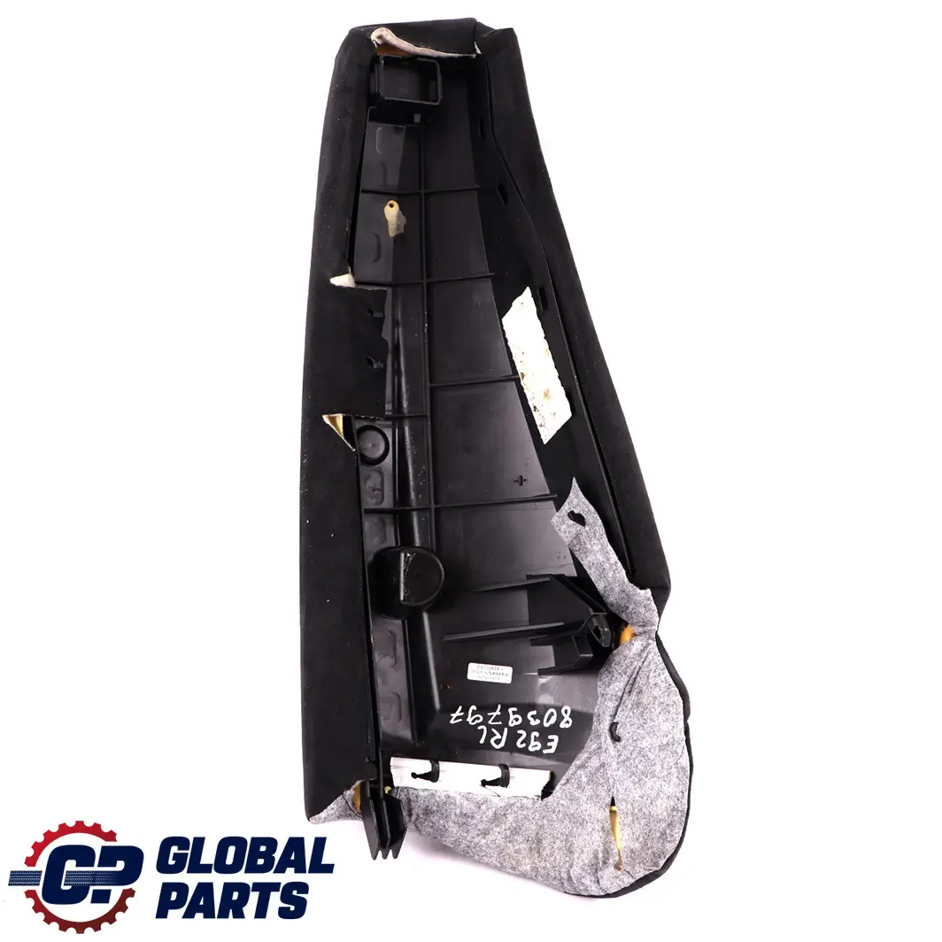 BMW 3 E92 Coupe Rear Seat Left N/S Side Finisher Cover Cloth Alcantara - SKU 8039797 - Part number 8039797