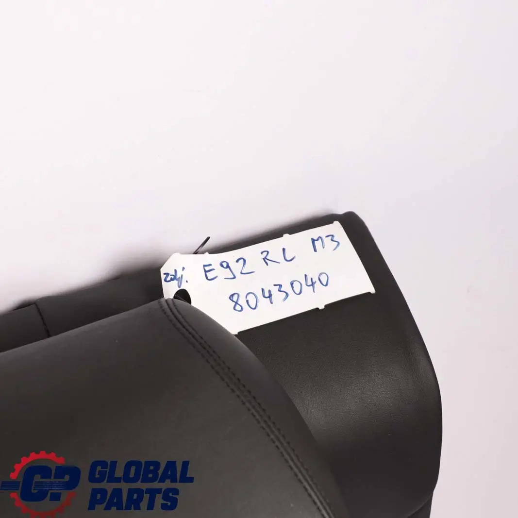 Back Seat Backrest Cover Left N/S Black Leather to BMW 3 E92 Coupe M3 Rear with Part number 8043040 BMW 3 E92 Coupe M3 Rear Back Seat Backrest Cover Left N/S Black Leather - SKU 8043040 - Part number 8043040