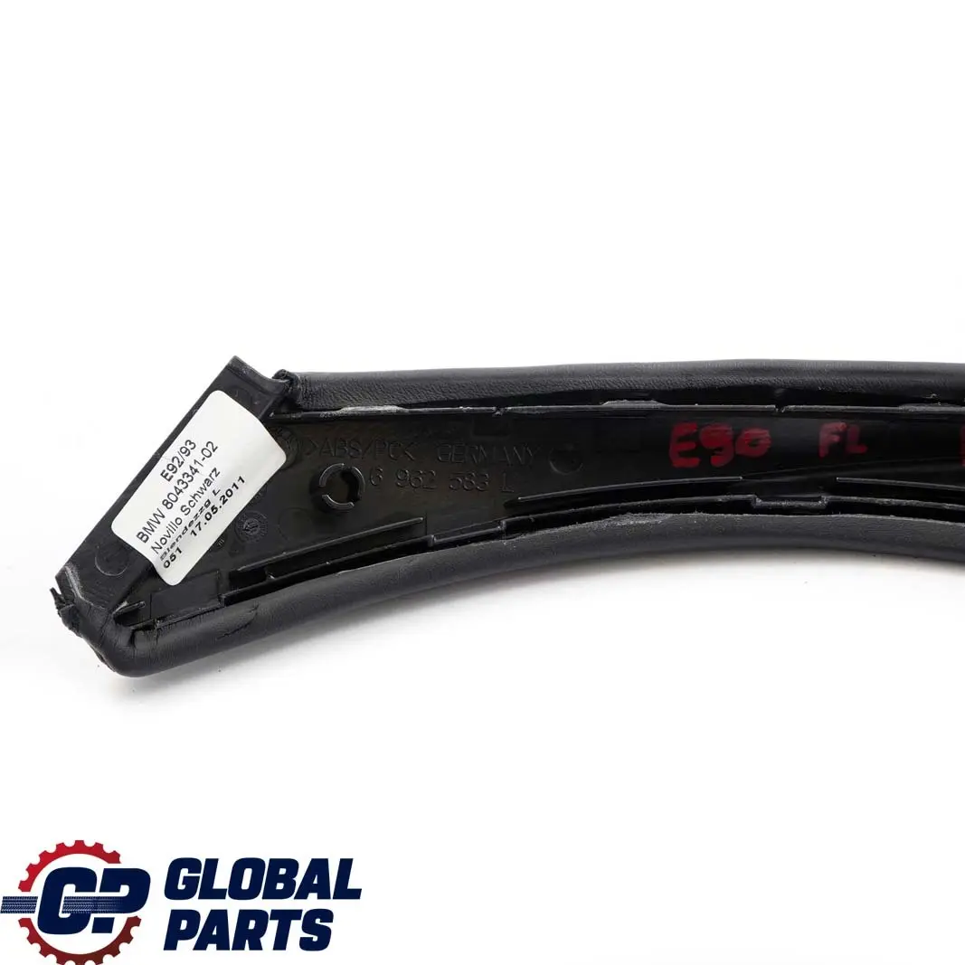 Copriporta Maniglia Interna Pelle Posteriore Sinistra Nero 6962583 per BMW E92 E93 con numero di parte 8043341 BMW E92 E93 Copriporta Maniglia Interna Pelle Posteriore Sinistra Nero 6962583 - SKU 8043341 - Numero di parte 8043341