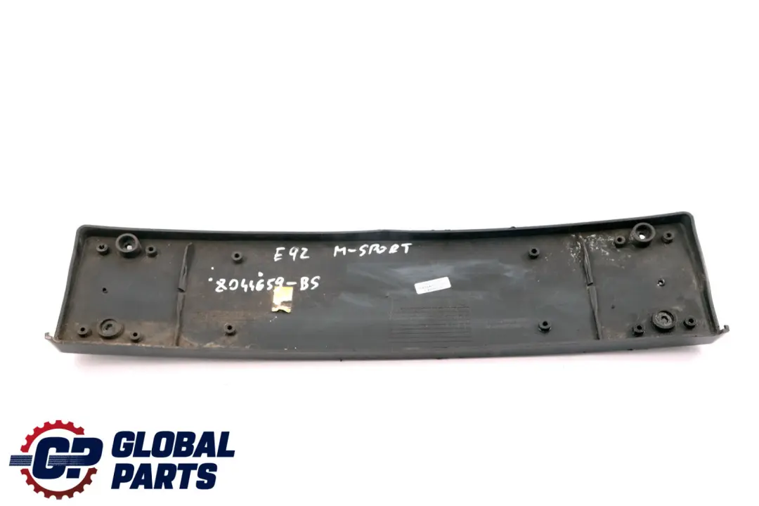 Unterlage Kennzeichen Black Sapphire Metallic für BMW 3 er E92 E93 M Sport mit Teilenummer 8044659 BMW 3 er E92 E93 M Sport Unterlage Kennzeichen Black Sapphire Metallic - SKU 8044659-BS - Teilenummer 8044659