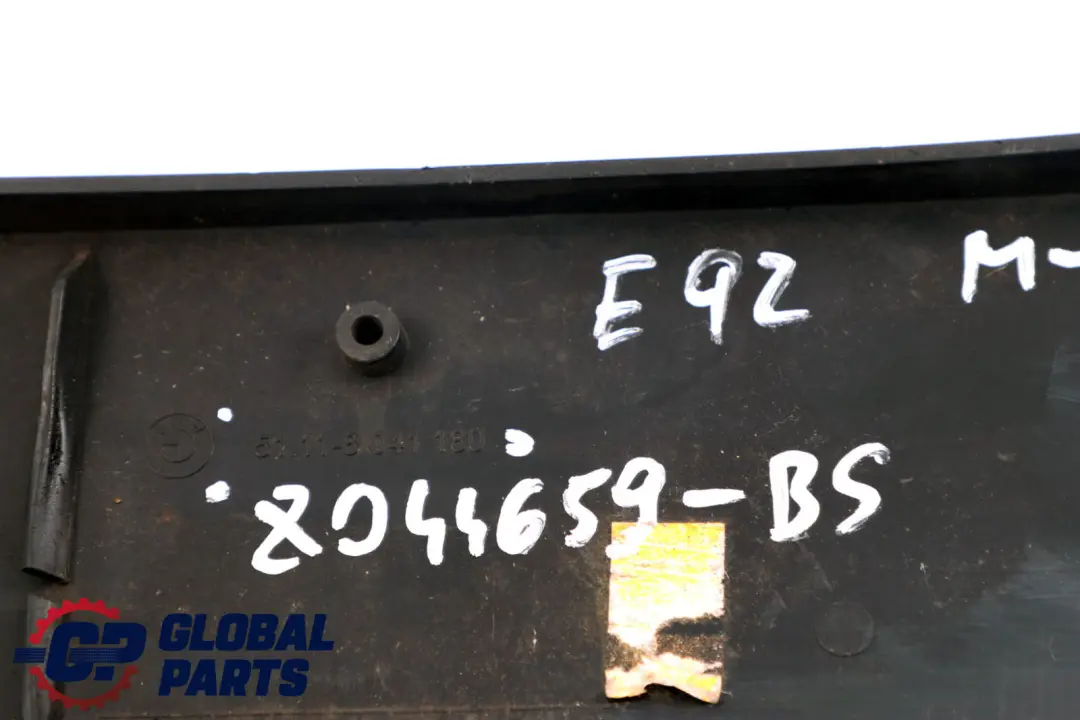 Licence Plate Holder Base Black Sapphire Metallic to BMW 3 Series E92 E93 M Sport with Part number 8044659 BMW 3 Series E92 E93 M Sport Licence Plate Holder Base Black Sapphire Metallic - SKU 8044659-BS - Part number 8044659