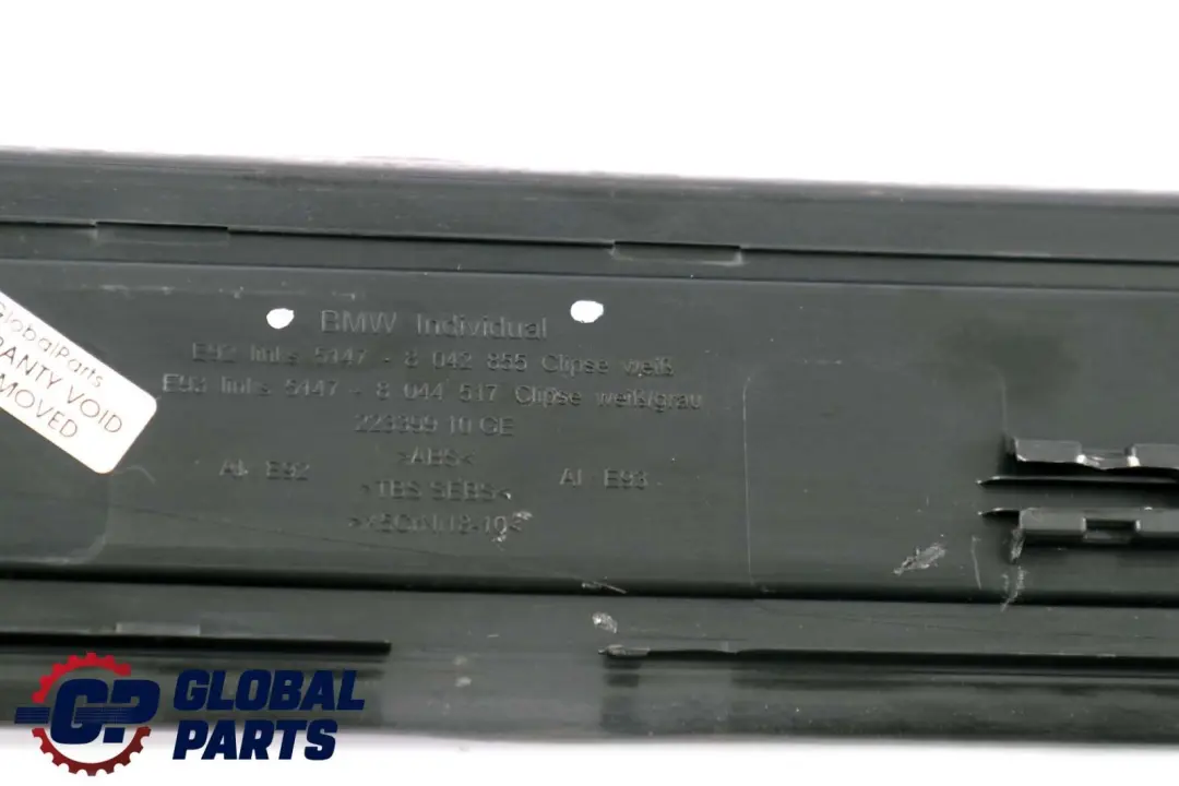 BMW E92 E93 LCI Delantero Izquierdo Tapa de umbral de puerta 8042855 - SKU 8046479 - Número de pieza 8046479