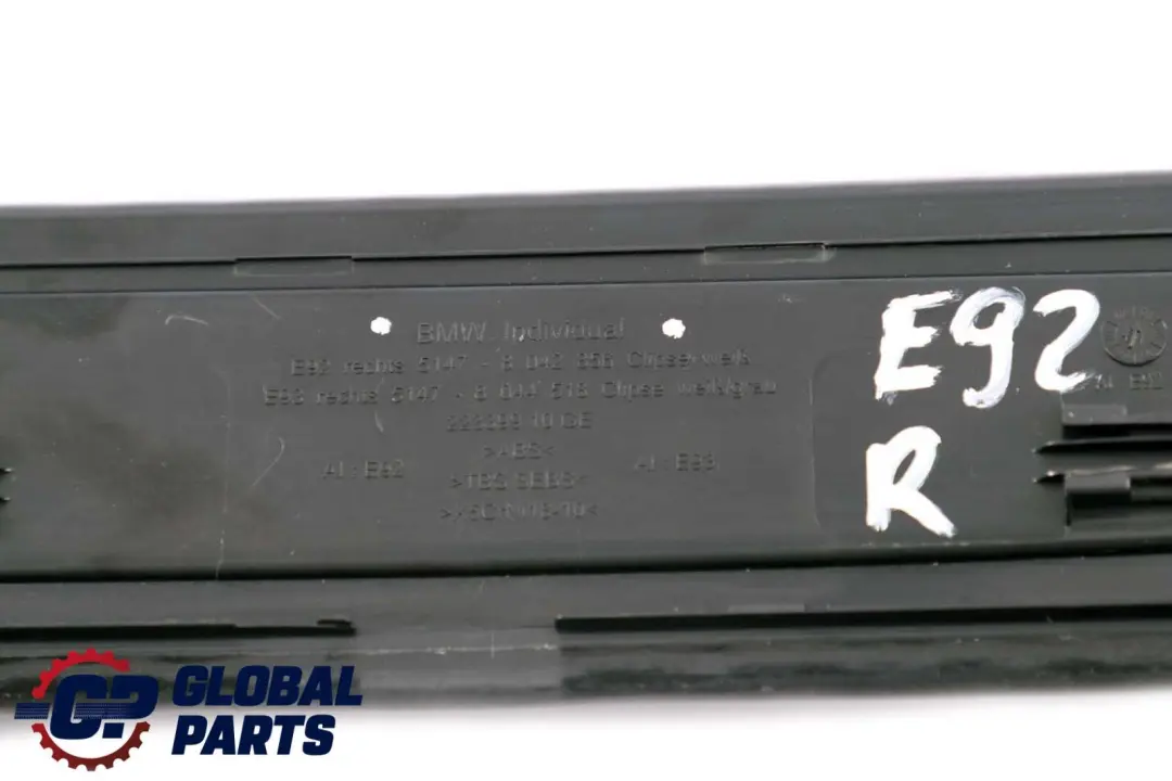 BMW E92 E93 LCI Entrance Sill Strip Front Right O/S Door Entrance Cover 8042856 - SKU 8046480 - Part number 8046480
