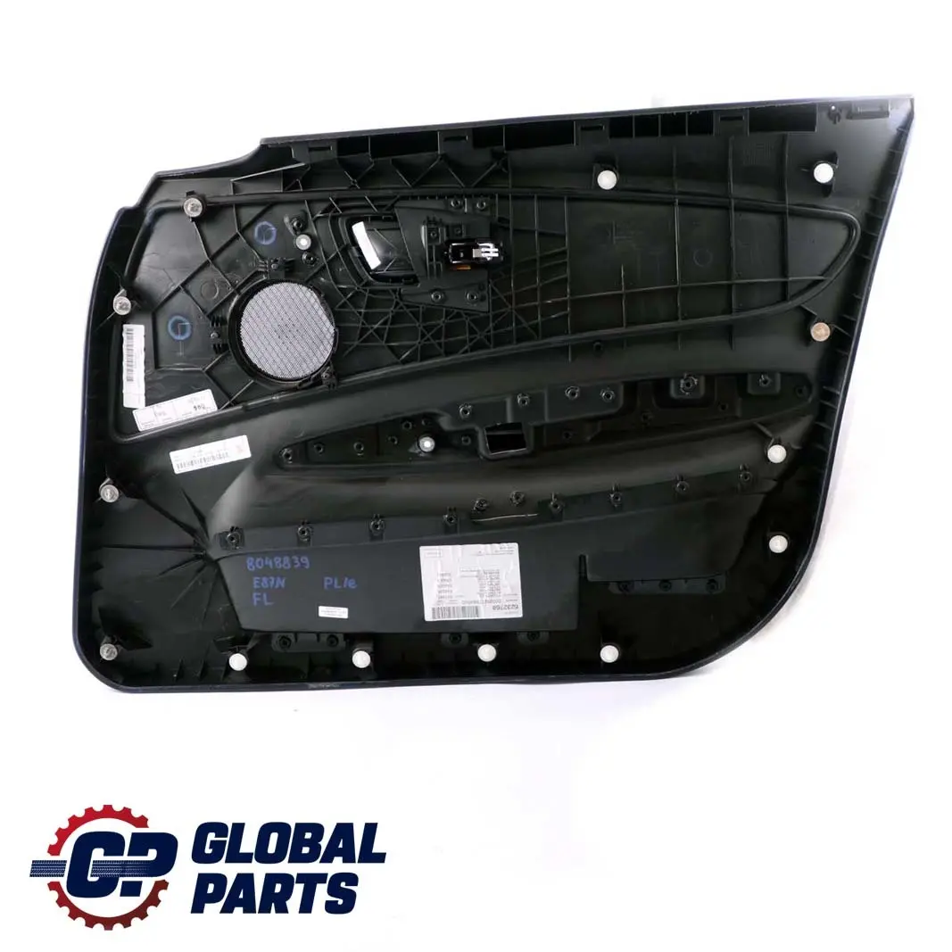 BMW 1 E87 LCI Front Left N/S Door Card Lining Panel Flashpoint Black Blue - SKU 8048839 - Part number 8048839