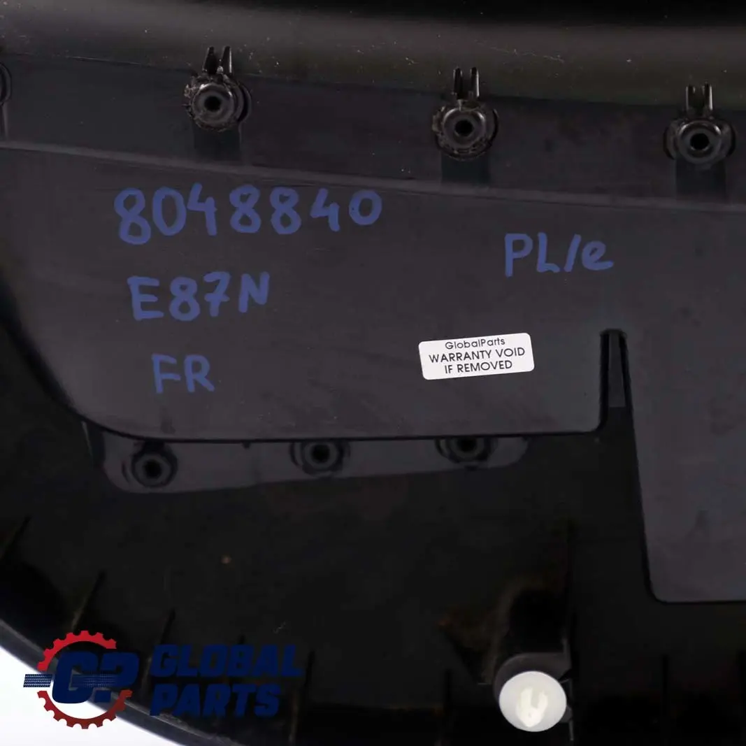 BMW E87 LCI Türverkleidung Vorn Links Stoff Sensatec Flashpoint Schwarz Blau - SKU 8048840 - Teilenummer 8048840