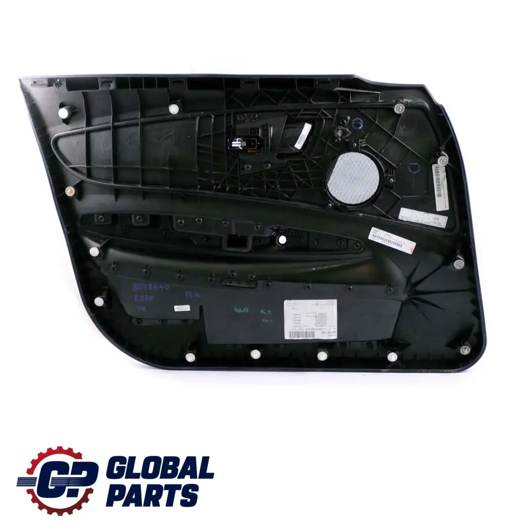BMW E87 LCI Türverkleidung Vorn Links Stoff Sensatec Flashpoint Schwarz Blau - SKU 8048840 - Teilenummer 8048840
