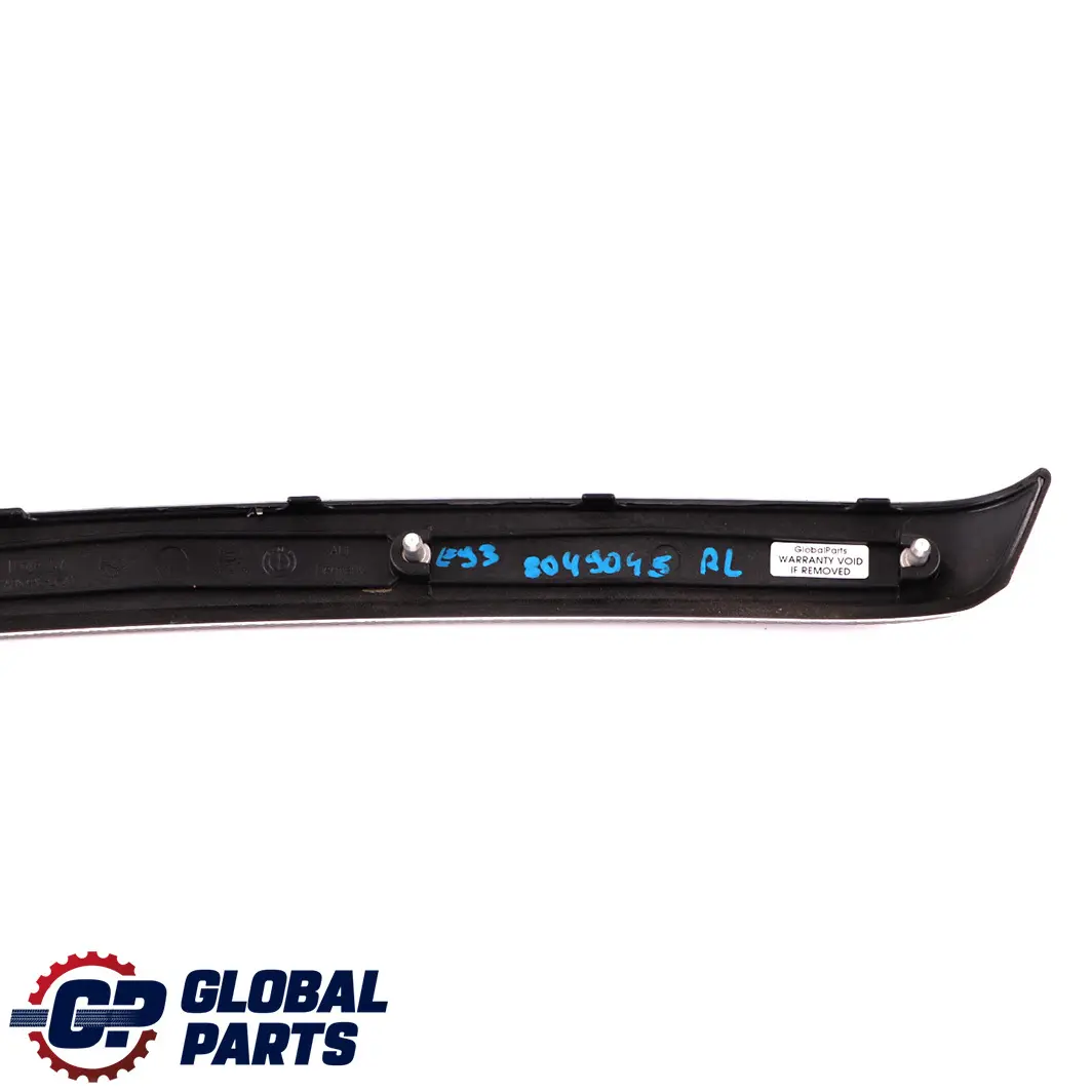 BMW E92 E93 Decorative Strip Trim Panel Cover Rear Left N/S Glacier Silver - SKU 8049045 - Part number 8049045