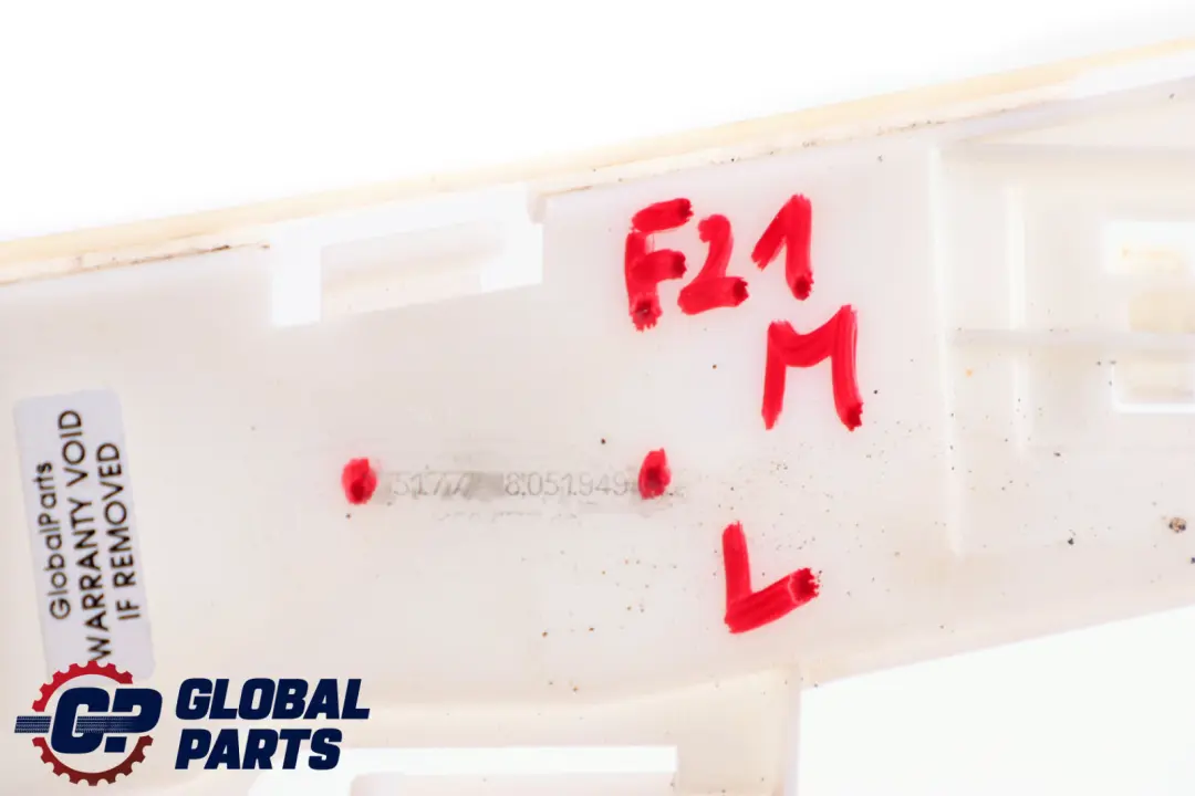 Halteleiste Links Stützhalterung Vorne für BMW 1 er F21 mit Teilenummer 8051949 BMW 1 er F21 Halteleiste Links Stützhalterung Vorne - SKU 8051949 - Teilenummer 8051949
