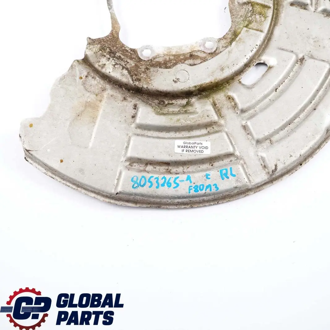 Osłona tarczy lewa lewy tył do BMW F80 M3 F82 F83 M4 o numerze 8053265 BMW F80 M3 F82 F83 M4 Osłona tarczy lewa lewy tył - SKU 8053265-1 - Numer Części 8053265