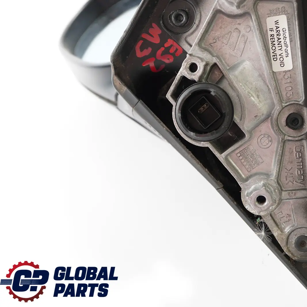 Left Heated Wing Mirror Memory N/S Jerezschwarz A73 Black to BMW 3 E92 E93 M3 with Part number 8053587 BMW 3 E92 E93 M3 Left Heated Wing Mirror Memory N/S Jerezschwarz A73 Black - SKU 8053587-JEREZ - Part number 8053587