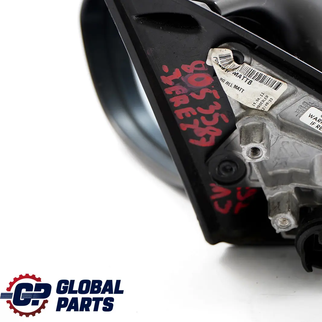 BMW 3 E92 E93 M3 Left Heated Wing Mirror Memory N/S Jerezschwarz A73 Black - SKU 8053587-JEREZ - Part number 8053587